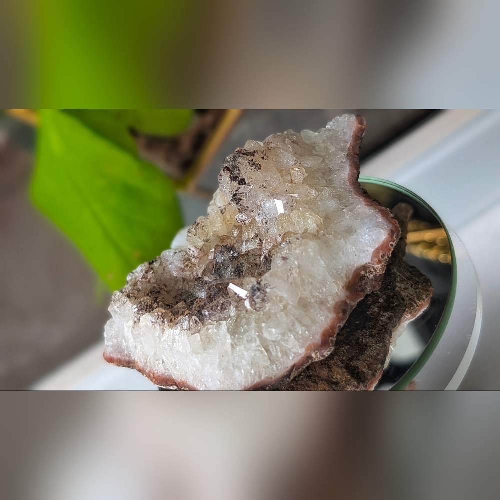 Goethite & Citrine Quartz Crystal Cluster